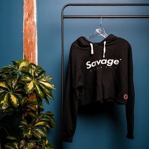 SAVAGE Barbell Crop Sweatshirt, like new, size S